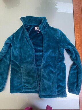 Women's Lands End Fleece Zip Up Sweatshirt